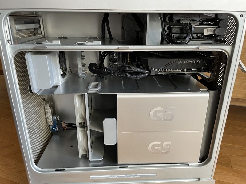 new component in the case with the original layout preserved